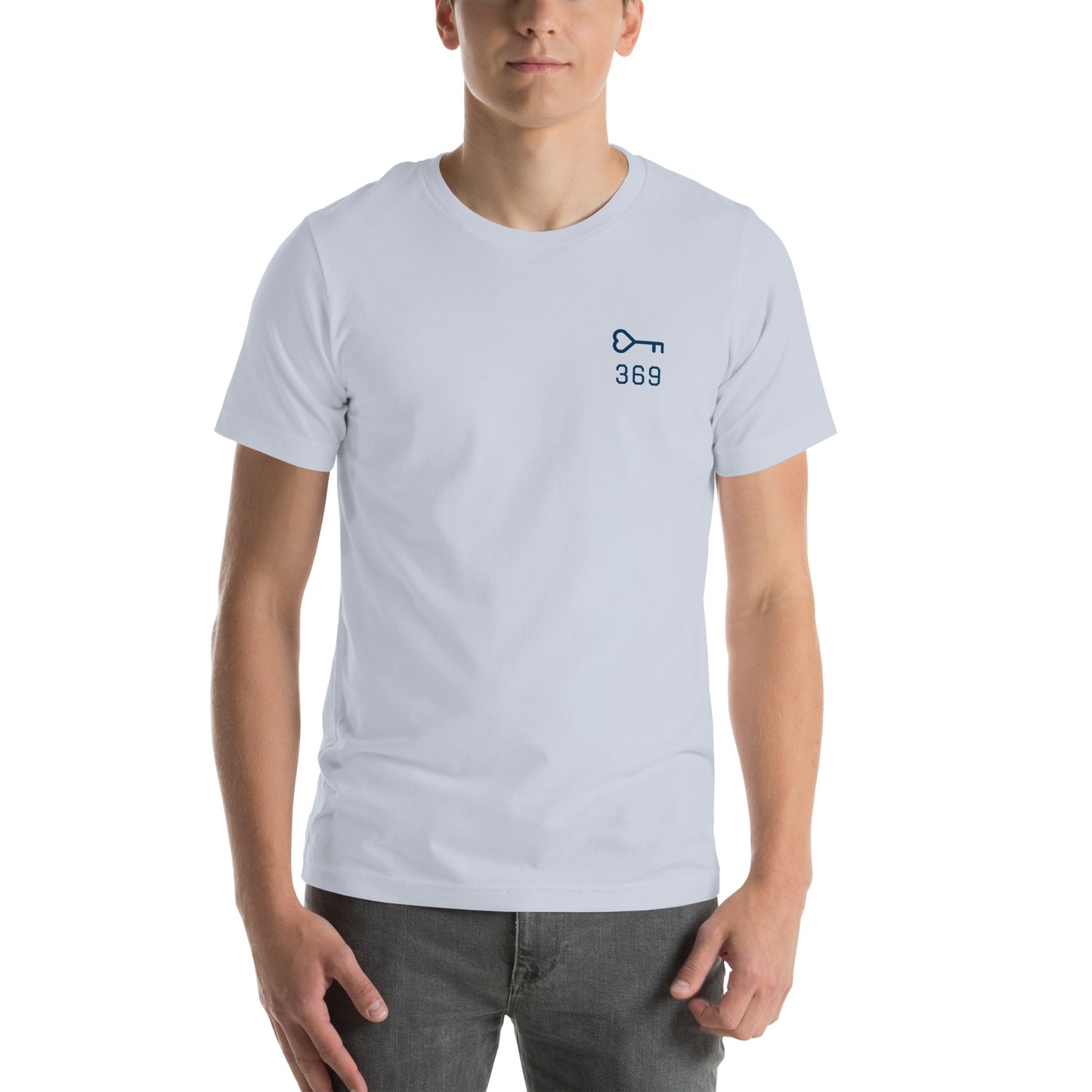 369 Universal Love Key Unisex t-shirt
