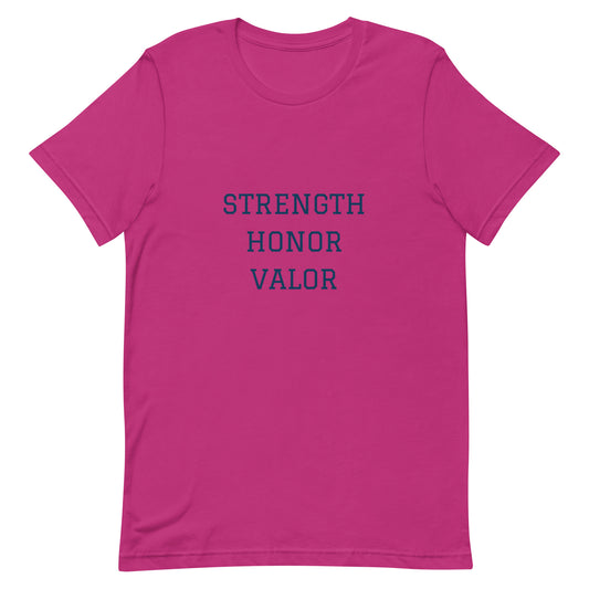 Strength Honor Valor Unisex t-shirt