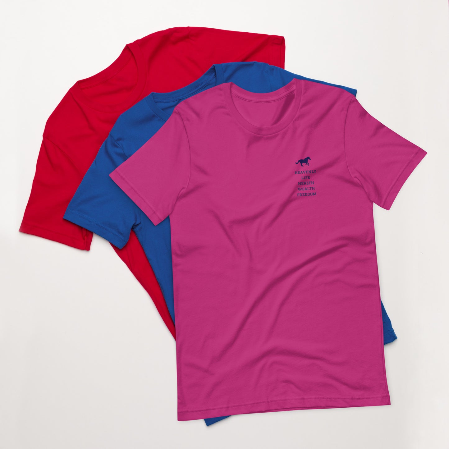 Heavenly Life Health Wealth Freedom Unisex t-shirt