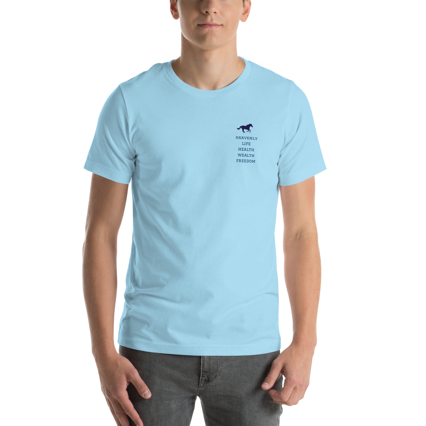 Heavenly Life Health Wealth Freedom Unisex t-shirt