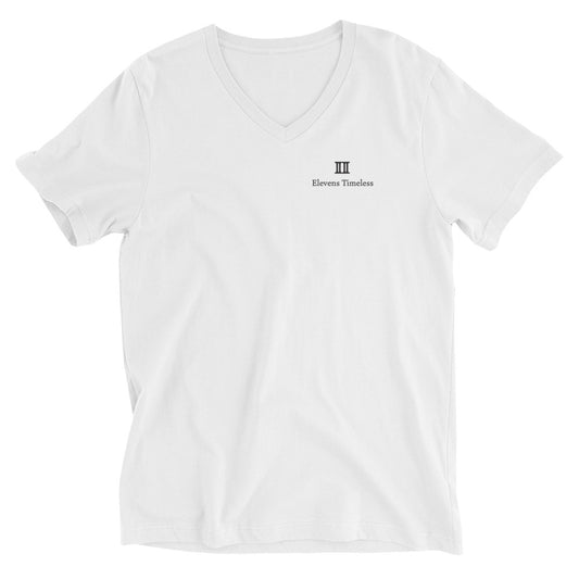 Elevens Timeless Unisex Short Sleeve V-Neck T-Shirt