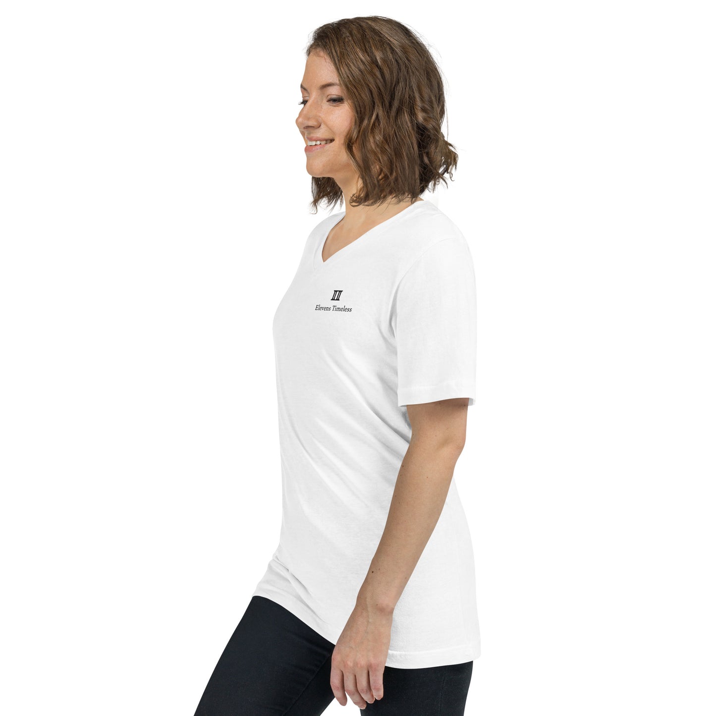 Elevens Timeless Unisex Short Sleeve V-Neck T-Shirt