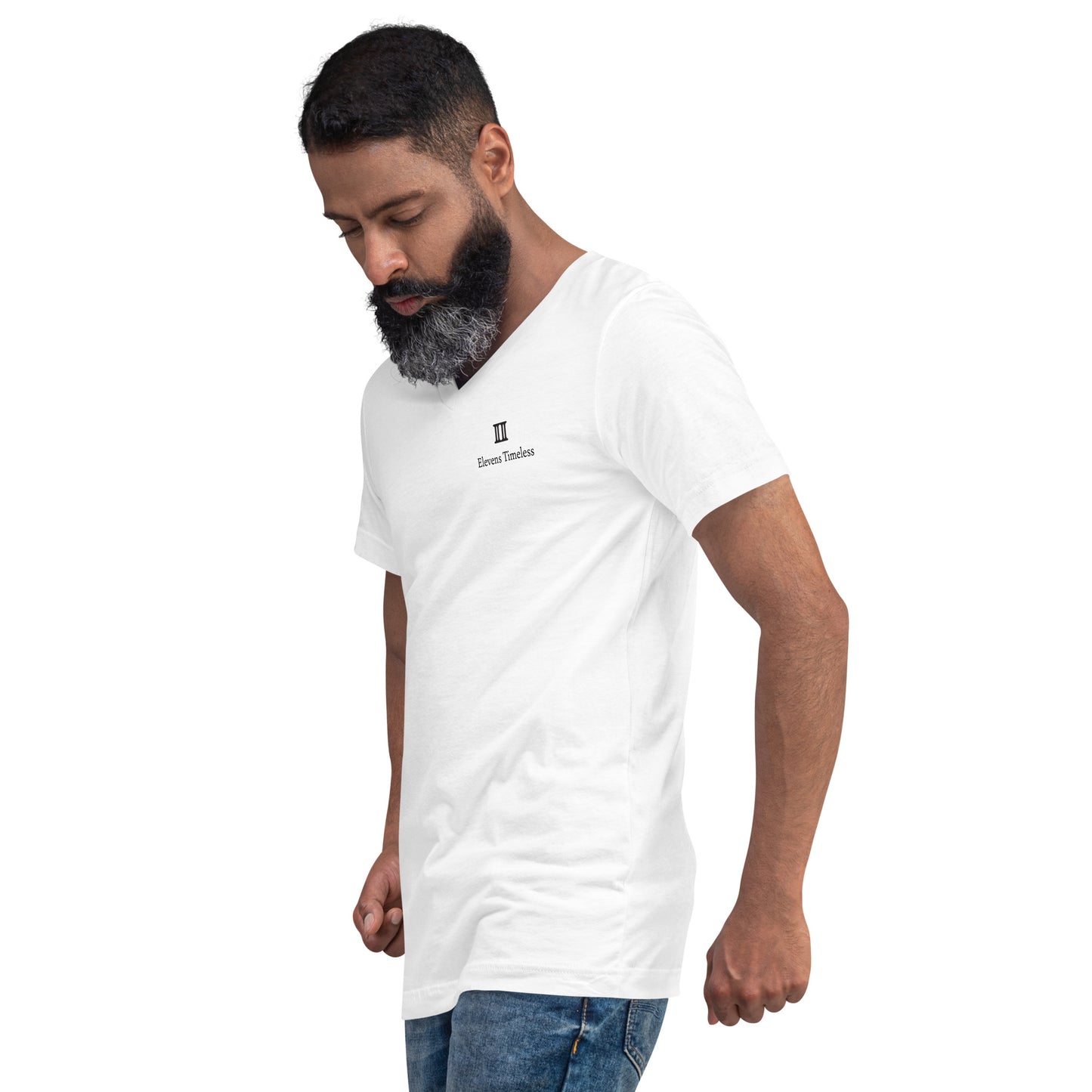 Elevens Timeless Unisex Short Sleeve V-Neck T-Shirt
