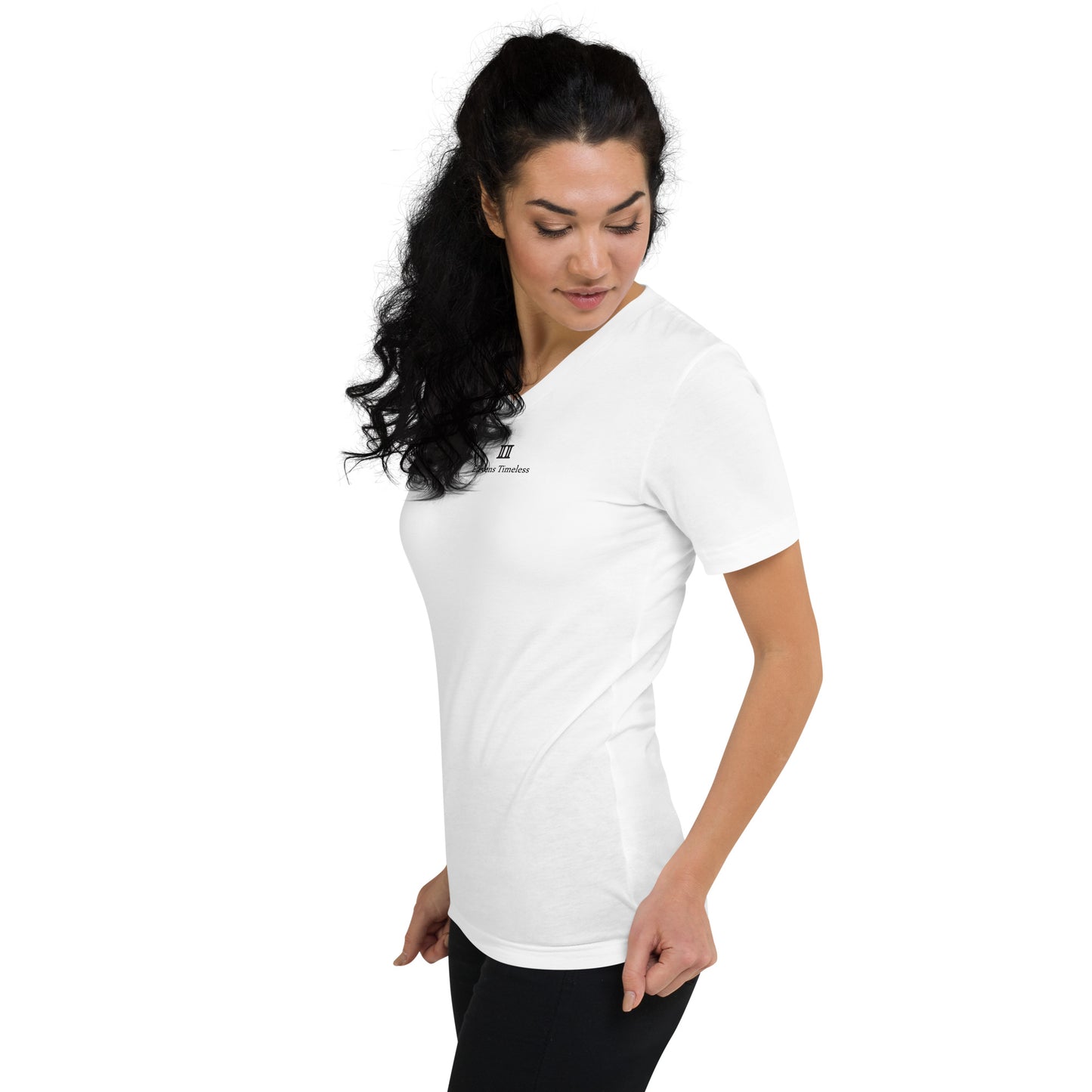 Elevens Timeless Unisex Short Sleeve V-Neck T-Shirt
