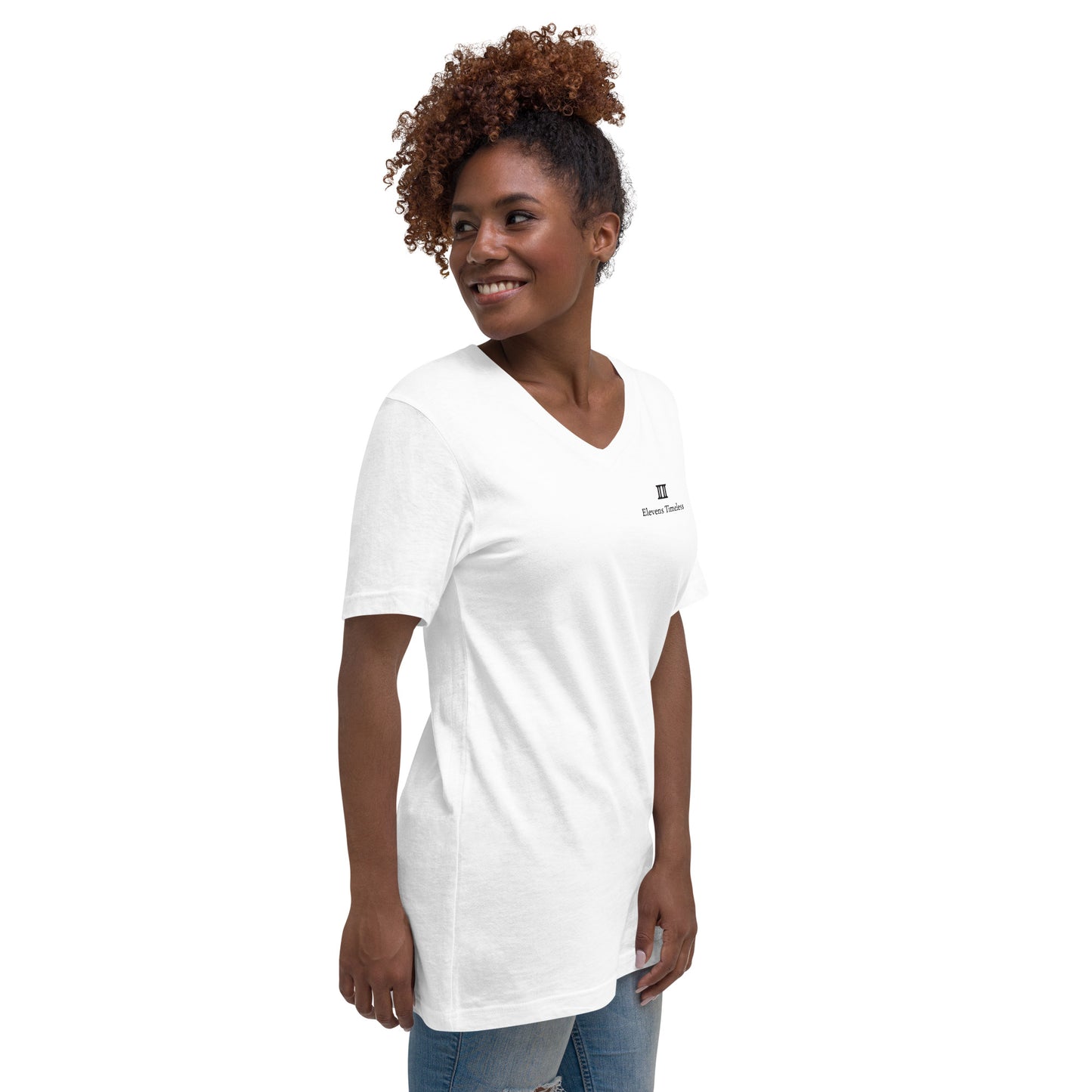 Elevens Timeless Unisex Short Sleeve V-Neck T-Shirt