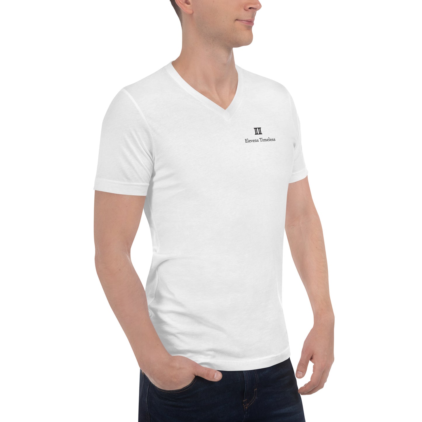 Elevens Timeless Unisex Short Sleeve V-Neck T-Shirt